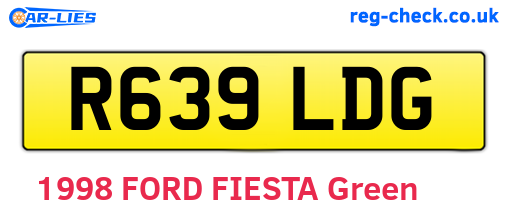 R639LDG are the vehicle registration plates.