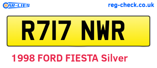 R717NWR are the vehicle registration plates.