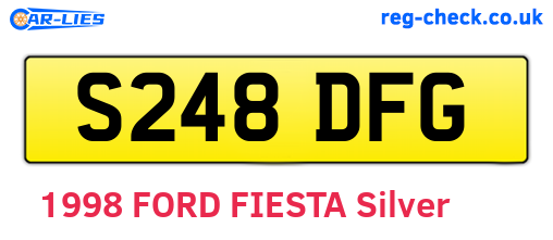 S248DFG are the vehicle registration plates.