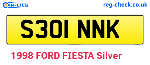 S301NNK are the vehicle registration plates.