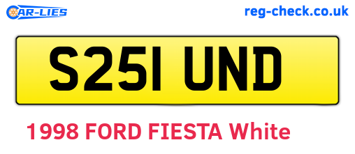 S251UND are the vehicle registration plates.