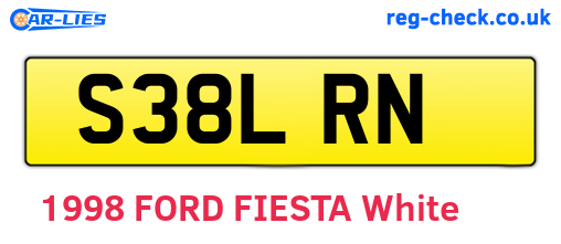 S38LRN are the vehicle registration plates.