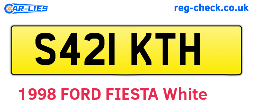 S421KTH are the vehicle registration plates.