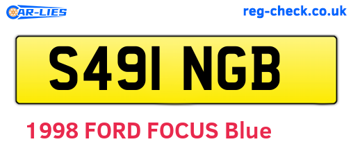 S491NGB are the vehicle registration plates.