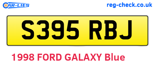 S395RBJ are the vehicle registration plates.