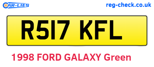R517KFL are the vehicle registration plates.
