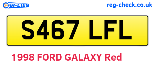 S467LFL are the vehicle registration plates.