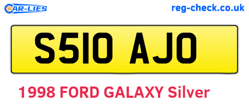 S510AJO are the vehicle registration plates.