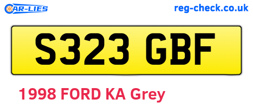 S323GBF are the vehicle registration plates.