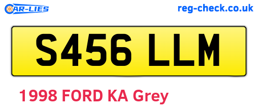 S456LLM are the vehicle registration plates.