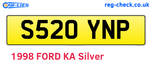S520YNP are the vehicle registration plates.