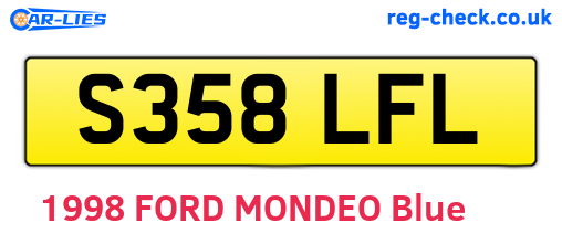 S358LFL are the vehicle registration plates.