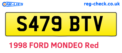 S479BTV are the vehicle registration plates.