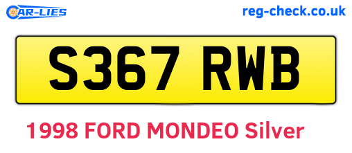 S367RWB are the vehicle registration plates.