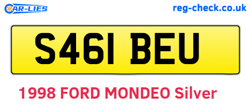 S461BEU are the vehicle registration plates.