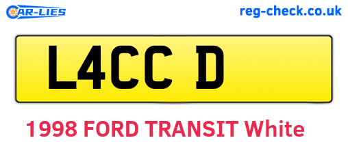 L4CCD are the vehicle registration plates.