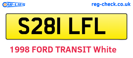 S281LFL are the vehicle registration plates.