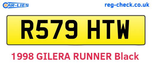 R579HTW are the vehicle registration plates.