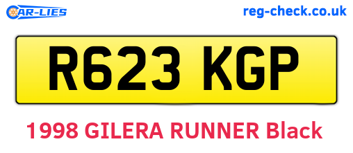 R623KGP are the vehicle registration plates.