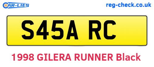 S45ARC are the vehicle registration plates.