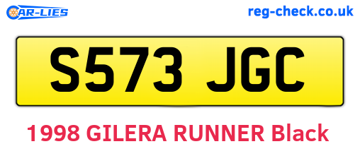 S573JGC are the vehicle registration plates.