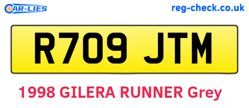 R709JTM are the vehicle registration plates.