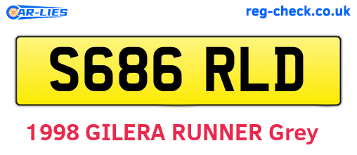 S686RLD are the vehicle registration plates.