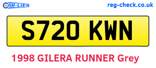 S720KWN are the vehicle registration plates.