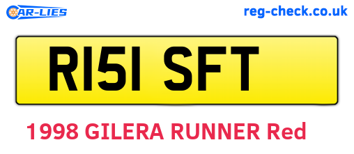 R151SFT are the vehicle registration plates.