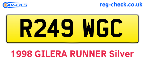 R249WGC are the vehicle registration plates.