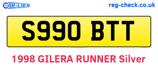 S990BTT are the vehicle registration plates.