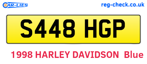 S448HGP are the vehicle registration plates.