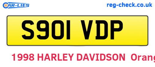 S901VDP are the vehicle registration plates.