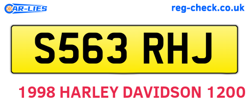 S563RHJ are the vehicle registration plates.