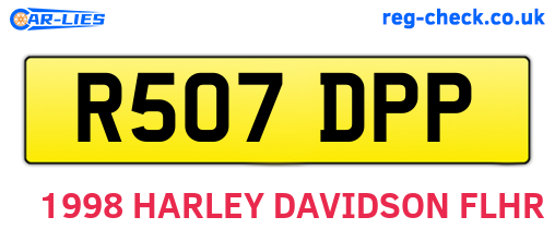 R507DPP are the vehicle registration plates.