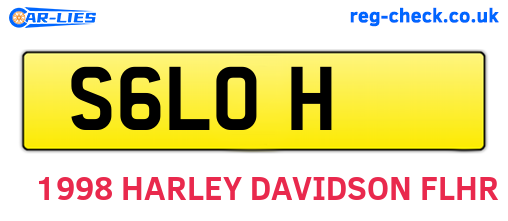 S6LOH are the vehicle registration plates.