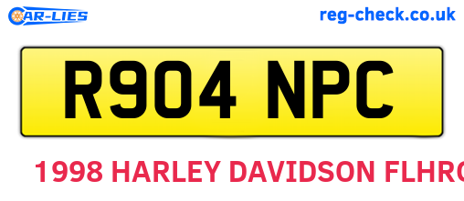 R904NPC are the vehicle registration plates.