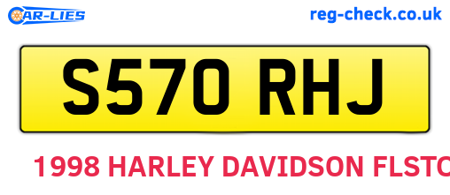 S570RHJ are the vehicle registration plates.