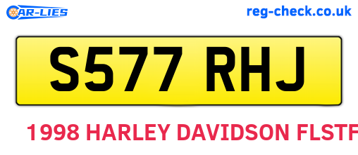 S577RHJ are the vehicle registration plates.