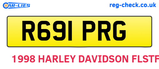 R691PRG are the vehicle registration plates.
