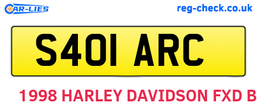 S401ARC are the vehicle registration plates.