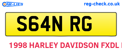 S64NRG are the vehicle registration plates.