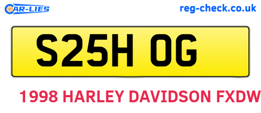 S25HOG are the vehicle registration plates.
