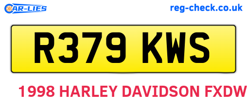 R379KWS are the vehicle registration plates.
