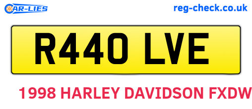 R440LVE are the vehicle registration plates.