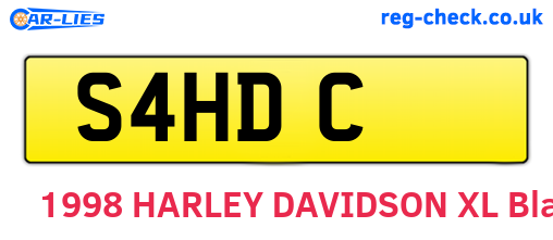 S4HDC are the vehicle registration plates.
