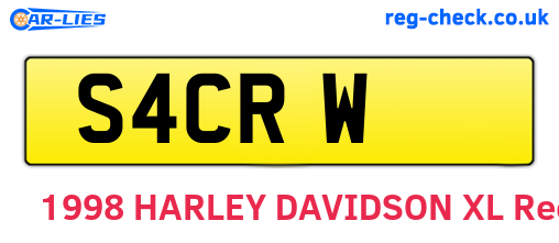 S4CRW are the vehicle registration plates.