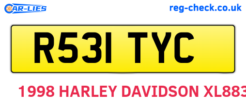 R531TYC are the vehicle registration plates.