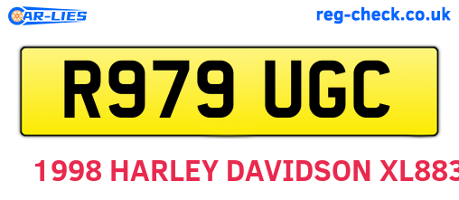R979UGC are the vehicle registration plates.