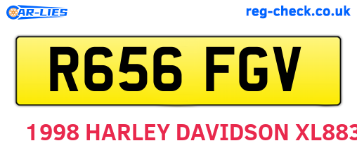 R656FGV are the vehicle registration plates.